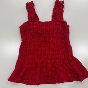 Red hollister stretchy tank